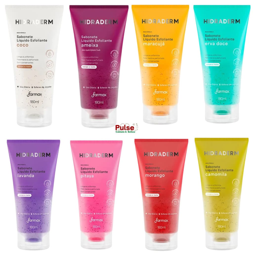 Sabonete Esfoliante Hidraderm Farmax  Corpo e Rosto - 180ml