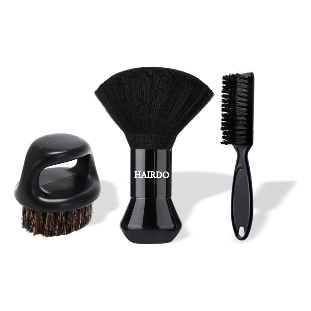 Kit Pente De Disfarce, Escova De Dedo E Espanador Bolinha Cor Preto