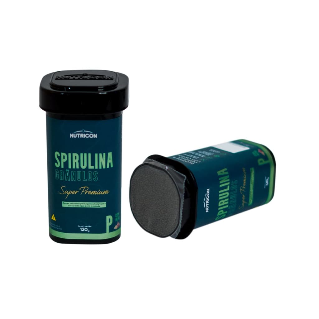 Spirulina Extrusada Grânulos P Super Premium Nutricon 120g