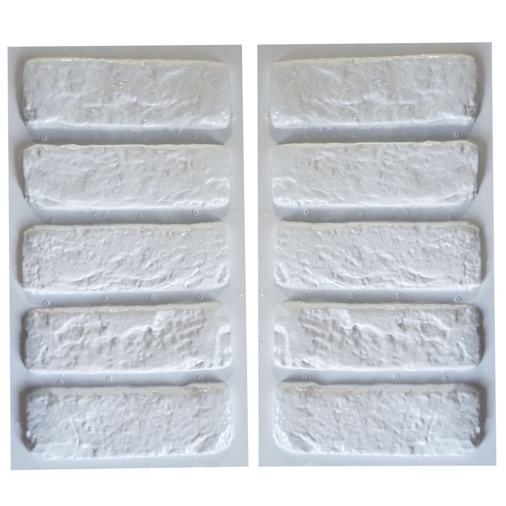 KIT 2Formas Tijolinho demolição placas de gesso 3d decorativ