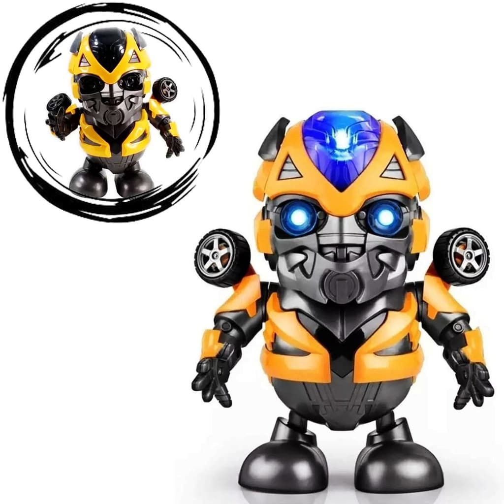 Brinquedo Bumblebee Robô Transformers Dançarino Luz Música