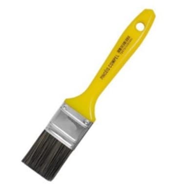 Pincel trincha cerda Gris cabo amarelo Pincéis Compel- Várias medidas