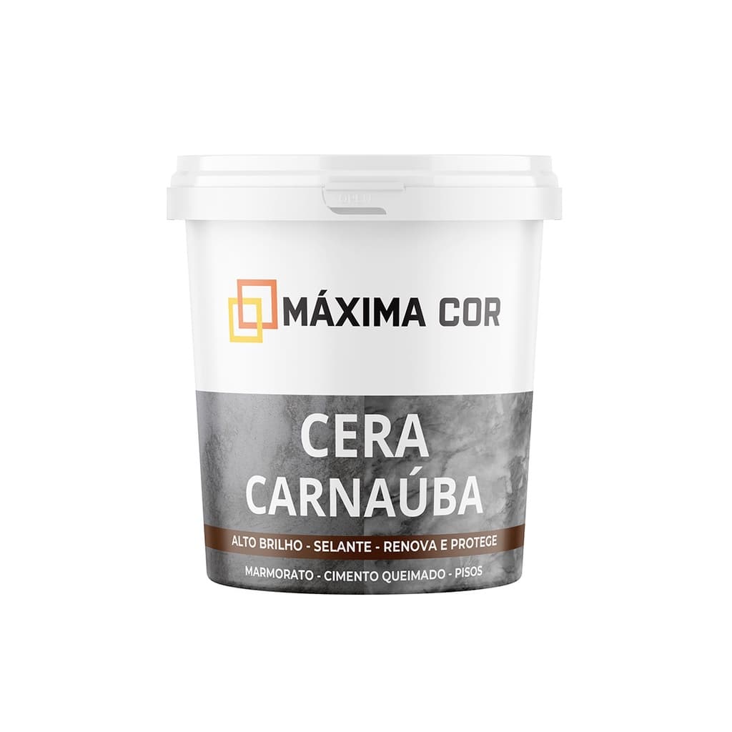 Cera de Carnaúba P/ Cimento Queimado, Marmorato, Pisos 250g