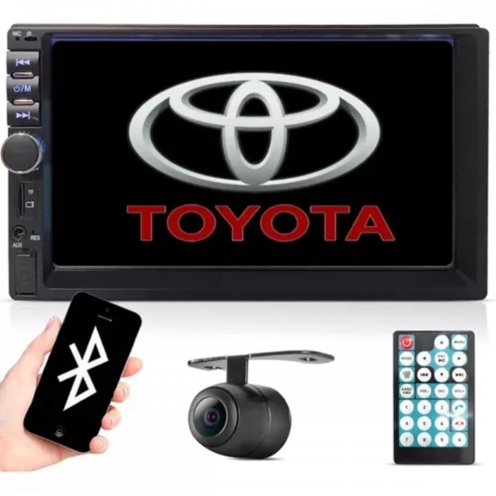 Central Multimidia Corolla Hilux Etios Espelha Bt Cam Moldu