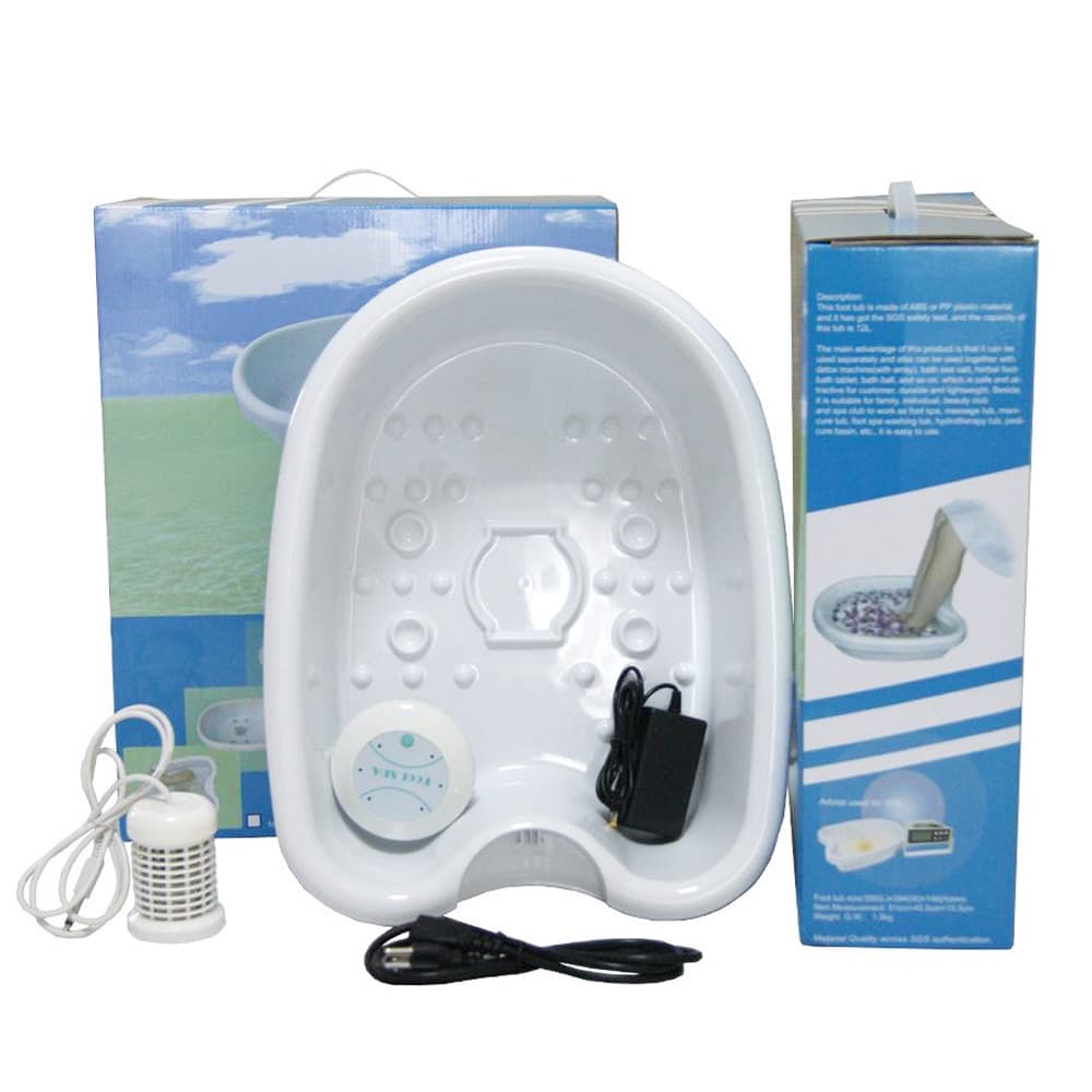 Mini Máquina De Desintoxicação Celular Limpeza Iônica Pé Spa Aqua Banho Massagem Ou Bacia Plstic