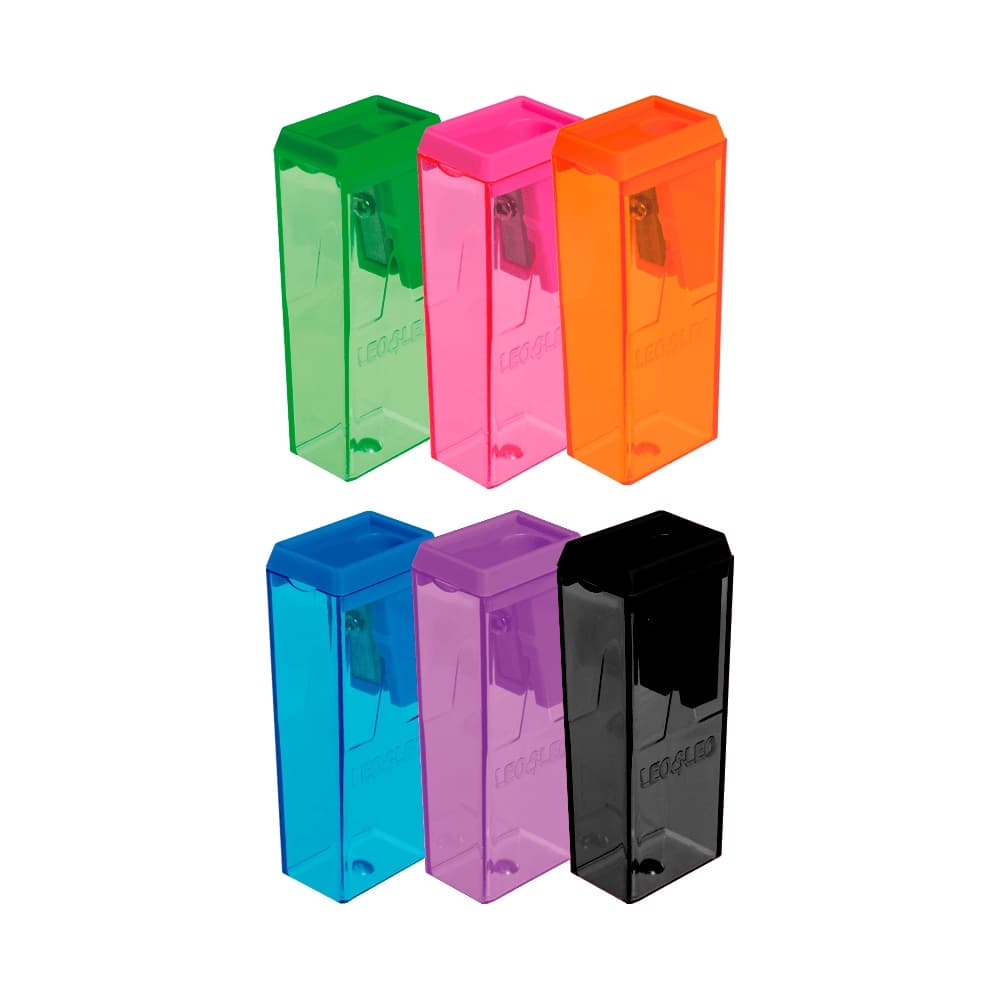 Apontador com Deposito Bloco 6Cm Leoeleo