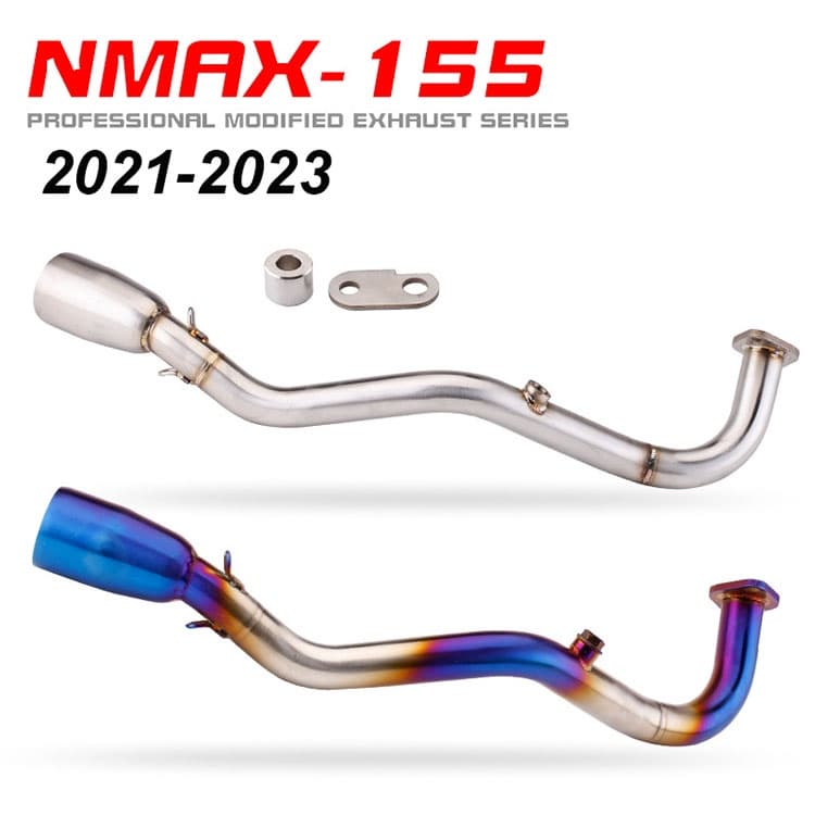 Tubo De Ligação Frontal De Escape De Motocicleta Em Aço Inoxidável Para Cotovelo Nmax155 2020-2023