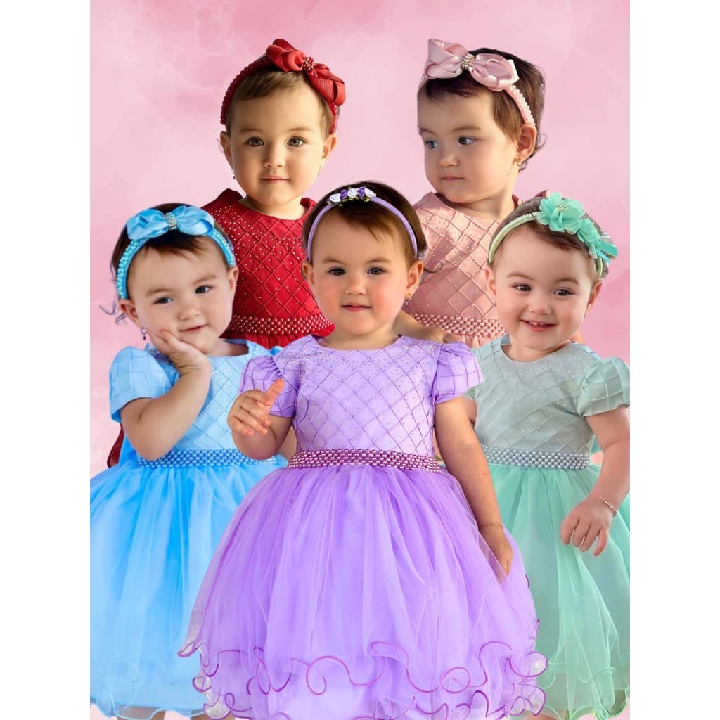 Vestido de Festa Infantil Luxo - Brilho e Elegância para sua princesa