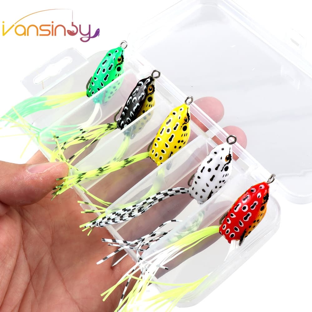 Isca De Pesca 3,5g/5g/8g Frog Lure isca artificial superficie Macia De Rã Com Aço De Alto Carbono Anzol Duplo Falsa Rabo