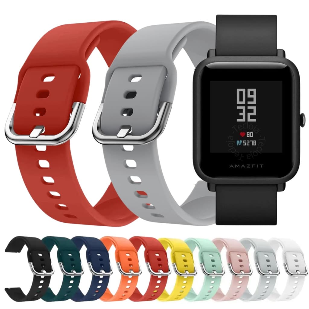 Pulseira Para Amazfit Bip, Bip Lite, Bip S, Bip S Lite Pulseira Silicone Para Amazfit Bip U, Bip U Pro, Bip 3, Bip 3 Pro