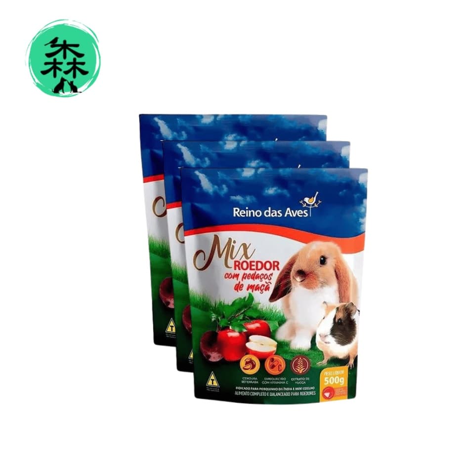 Kit Porquinho Gold Mix - 500gr - 3 und - Reino das Aves