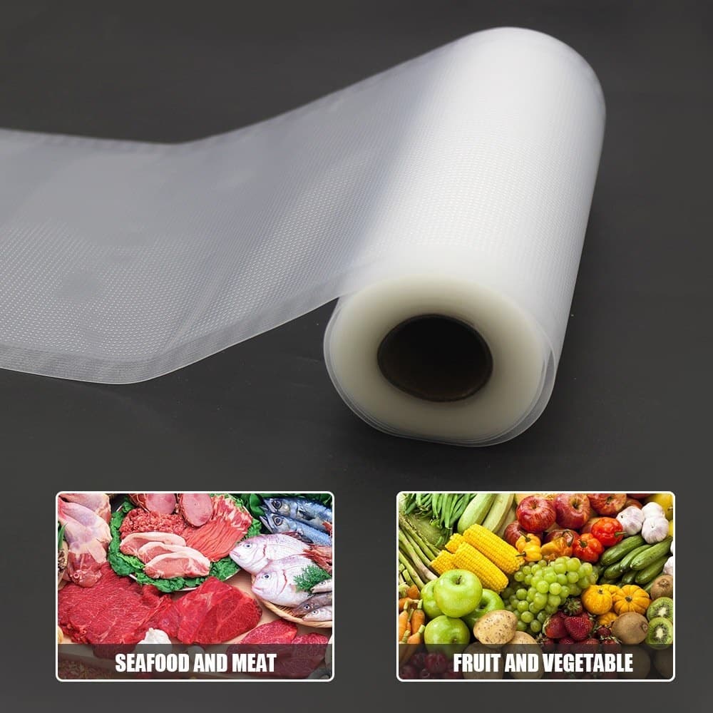 Bobina Seladora A Vácuo Saco Rolo Embalagem Com Ranhuras 5 Metros 15 cm 20cm 25cm 28cm 30 cm X 500cm