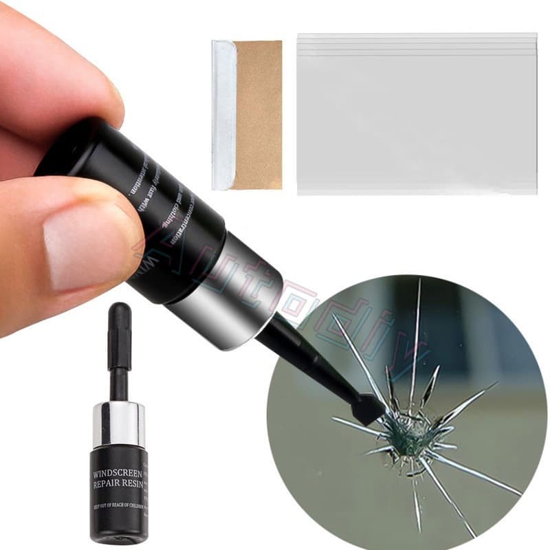 Kit de reparo de pára-brisa, 1 peça, ferramenta de vidro para carros, cola de resina, conjunto de ferramentas nano