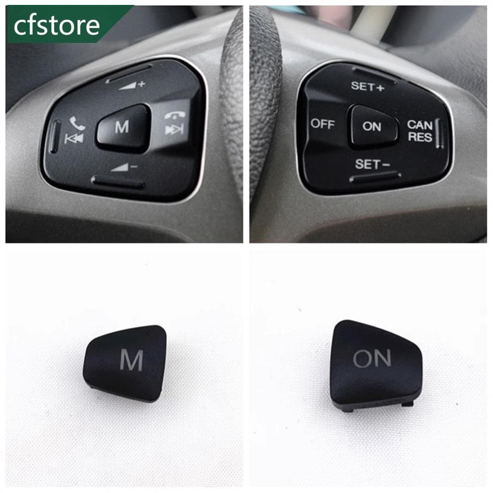 Volante Do Carro Botão De Volume De Áudio ControleDe Cruzeiro M ON Para Ford Escort Fiesta MK7 MK8 ST Ecosport 2013-2018