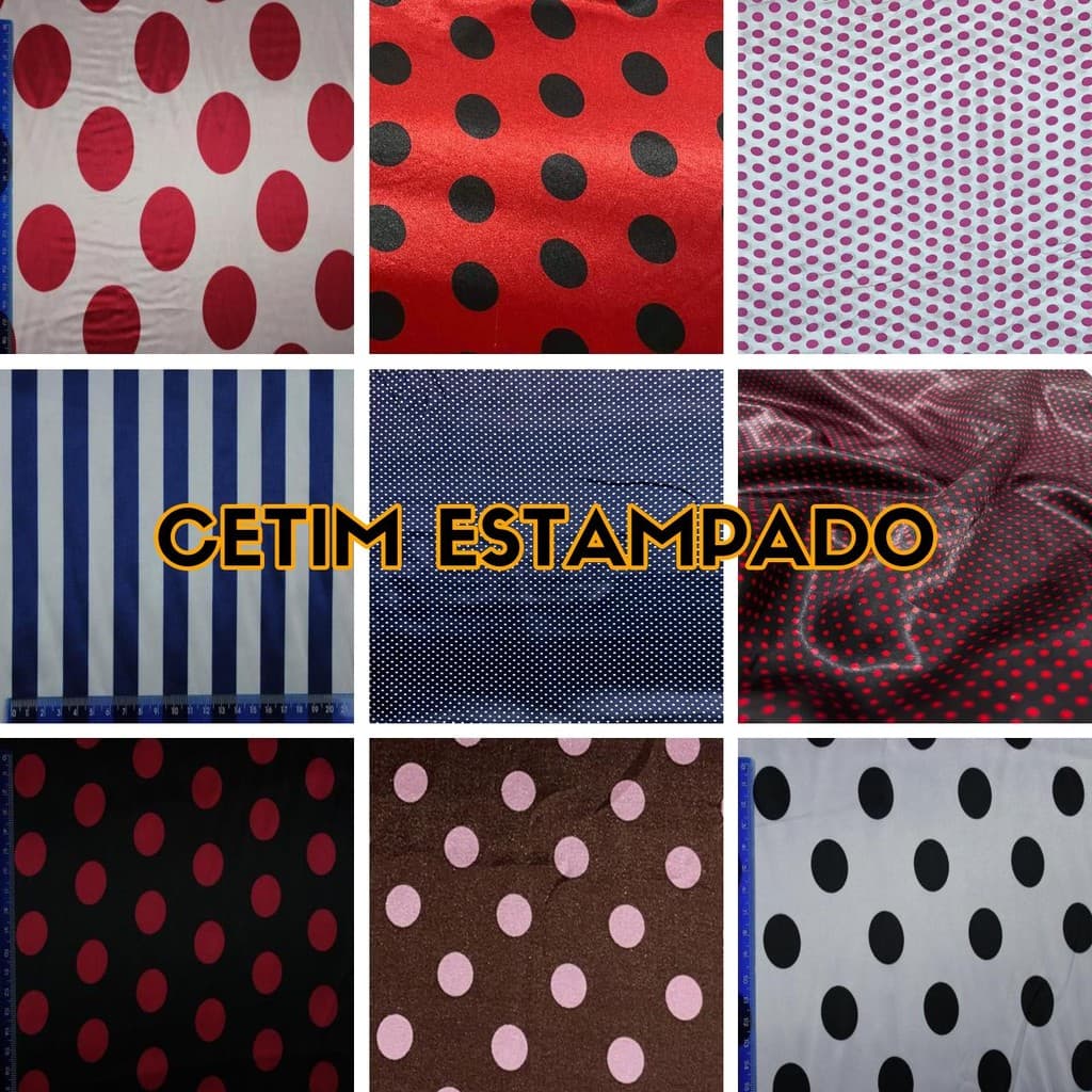 5 Metros Tecido Cetim Estampado Fantasia Cetim de Carnaval (5m x 1,50m)