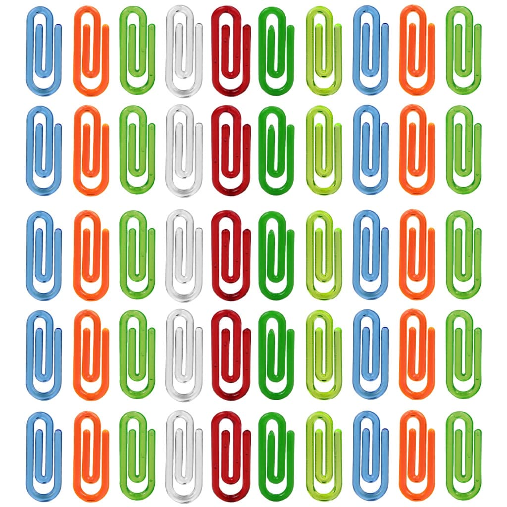 Clips Colorido 2,5cm Plástico Para Escola Escritório Prende Papel Bilhete Lembrete