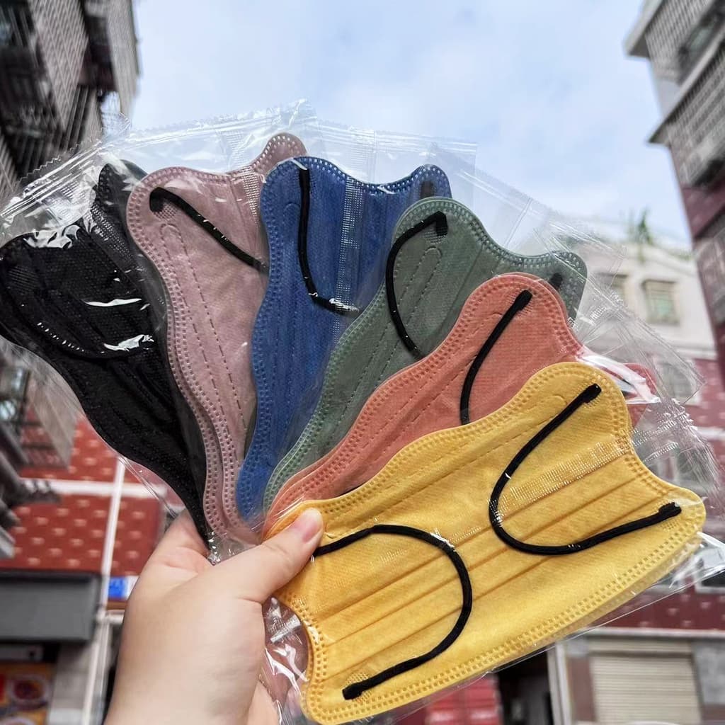 50 Peças Máscara Facial Bonita (Embalagem Selada) 3D Tridimensional Morandi Proteção Para Os Olhos Borboleta Independent