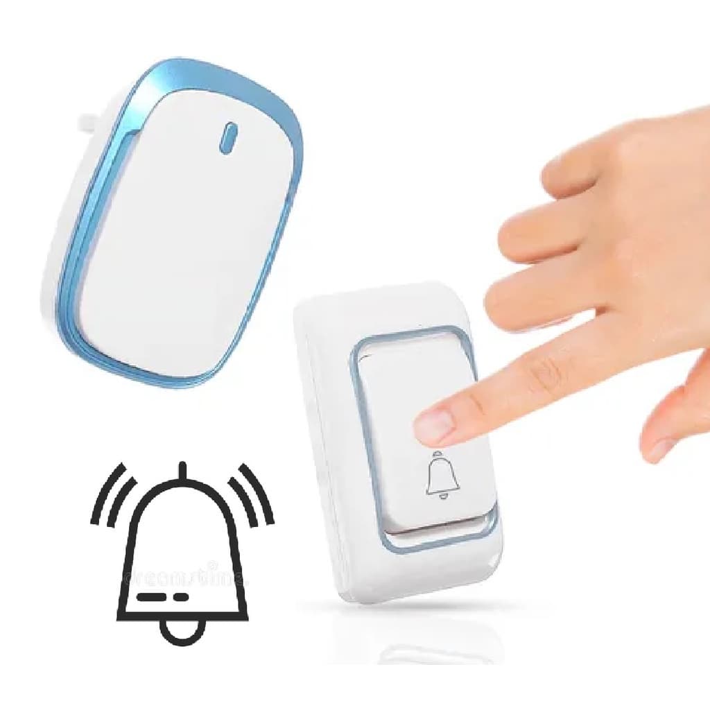 Campainha Residencial Wireless Sem Fio Resistente Água 200 Metros Alcance LOJA CANAA