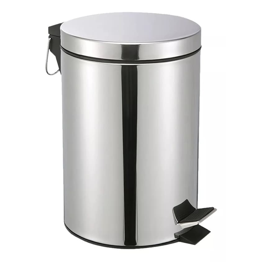 Lixeira Redonda de Aço Inox 5 Litros: Elegância e Praticidade para Casa e Banheiro