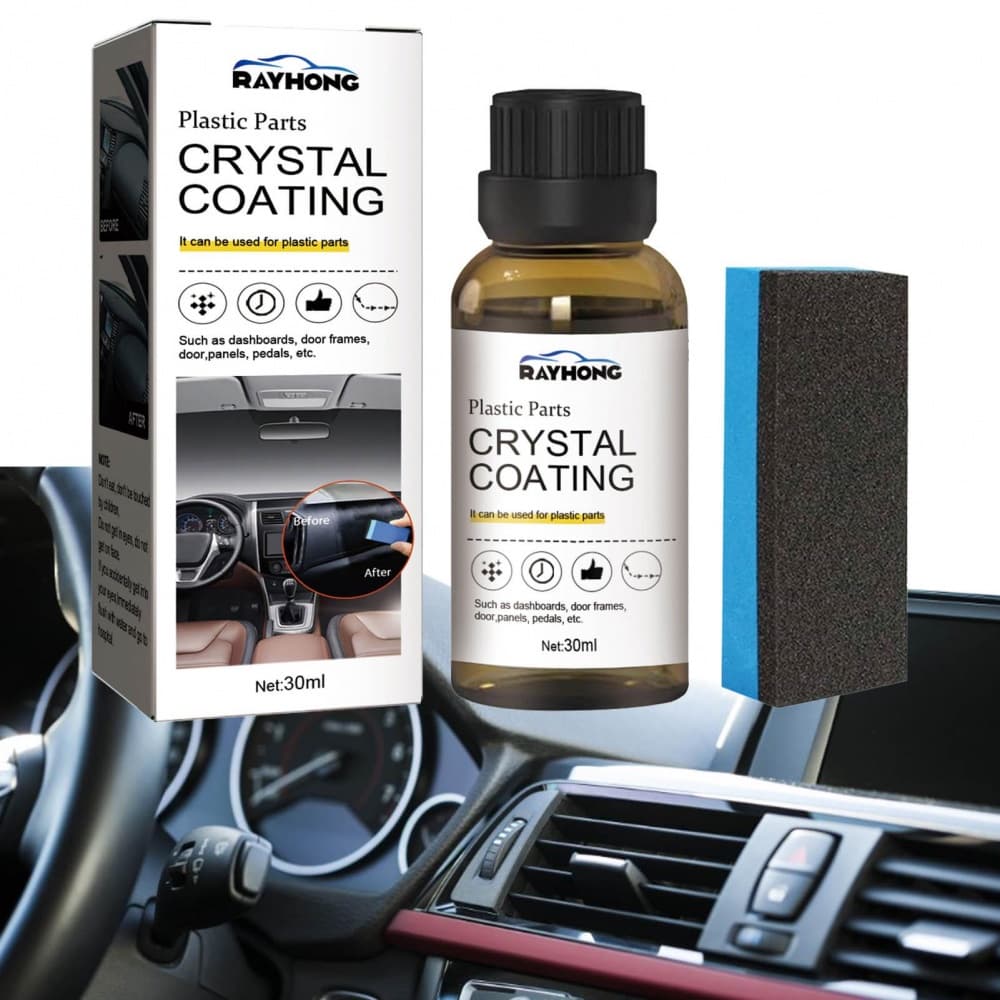 30ml Peças Plásticas Para Carros Interior De Revestimento De Cristal De Plástico Líquido Recondicionado Com Esponja Painéis De Instrumentos Automotivos Painel De Porta
