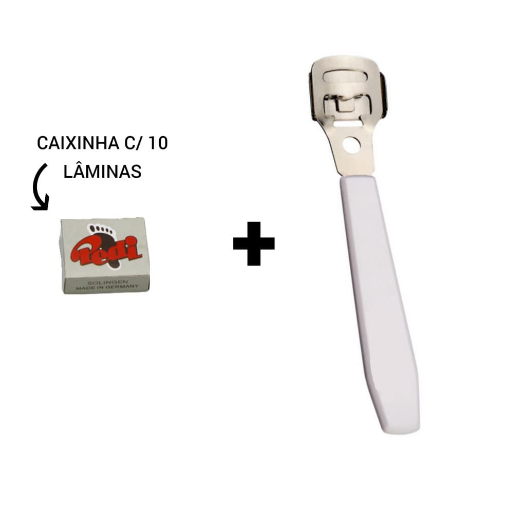 Kit Removedor de calos Desbastador + c/ 10 Lâmina
