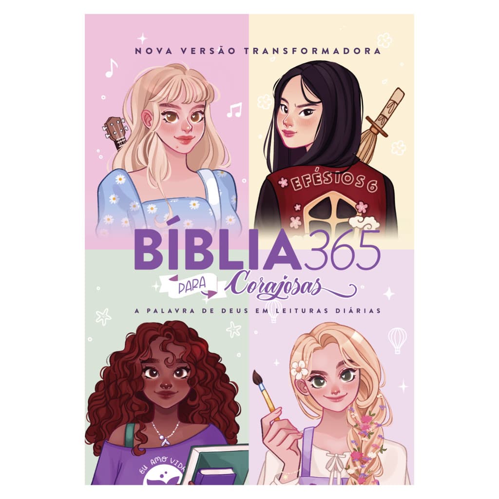 Bíblia 365 Para Corajosas - NVT - Letra Grande - Capa Dura