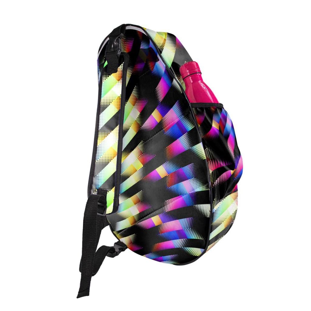 Raqueteira de Beach Tennis BT104 Preta/Colorida - Teisen