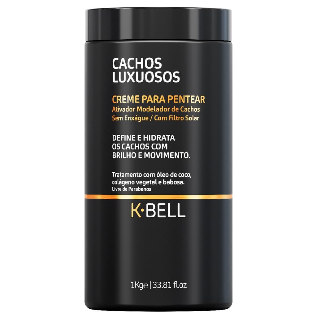 K-Bell Cachos Luxuosos - Creme Para Pentear Ativador e Modelador 1kg