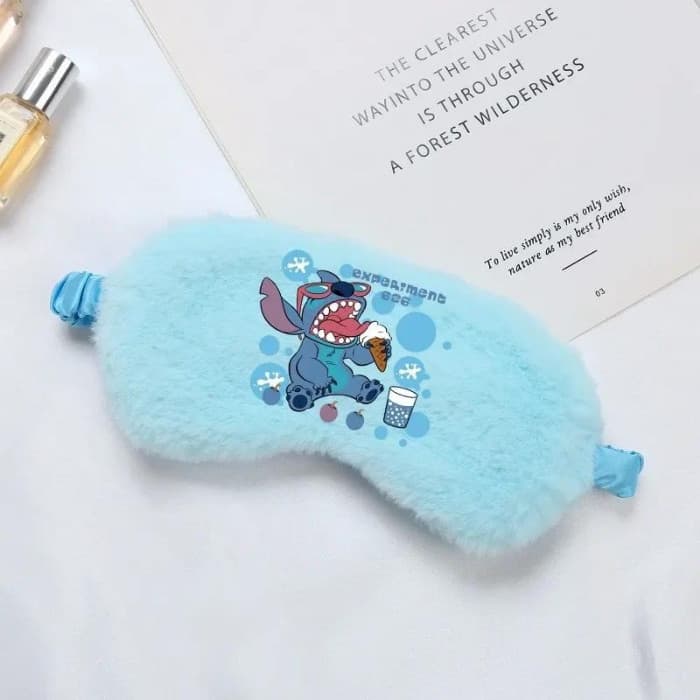 Stitch Sono Máscara De Olho Viagem Relaxamento Crianças Adulto Pelúcia Bonito Confortável Presente De Festa De Aniversár