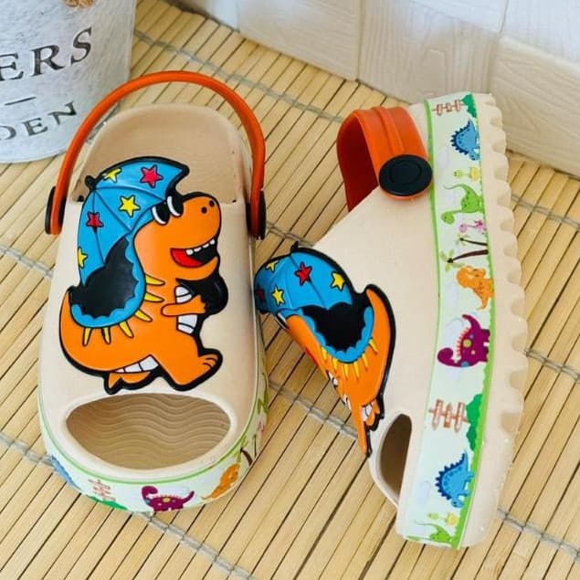 Babuche Infantil Papete Sandália Dino Menino Dinossauro