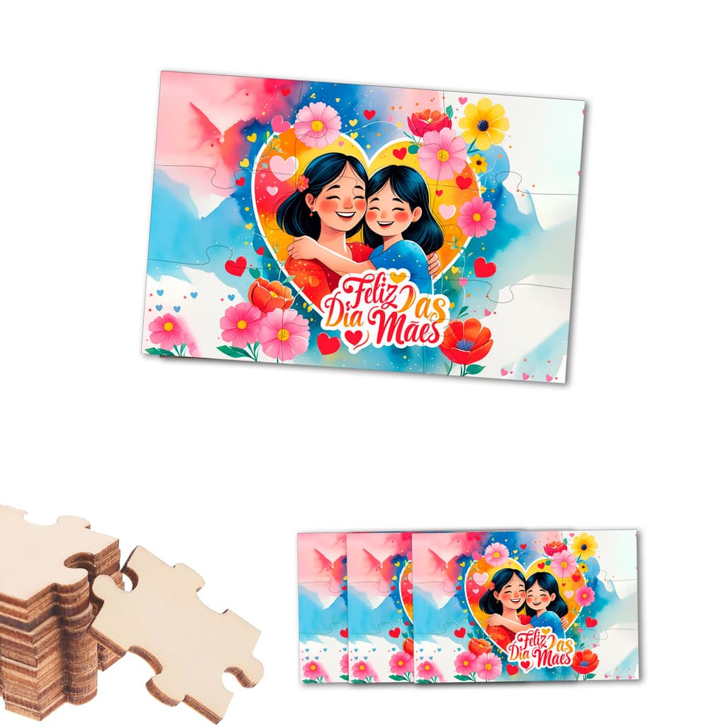Jogo Quebra CABEÇAS Personalizado Dia das MÃES
