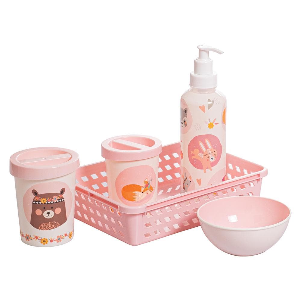 Kit Higiene Bichinhos Petit Floresta Bebê 5 Peças Plasútil