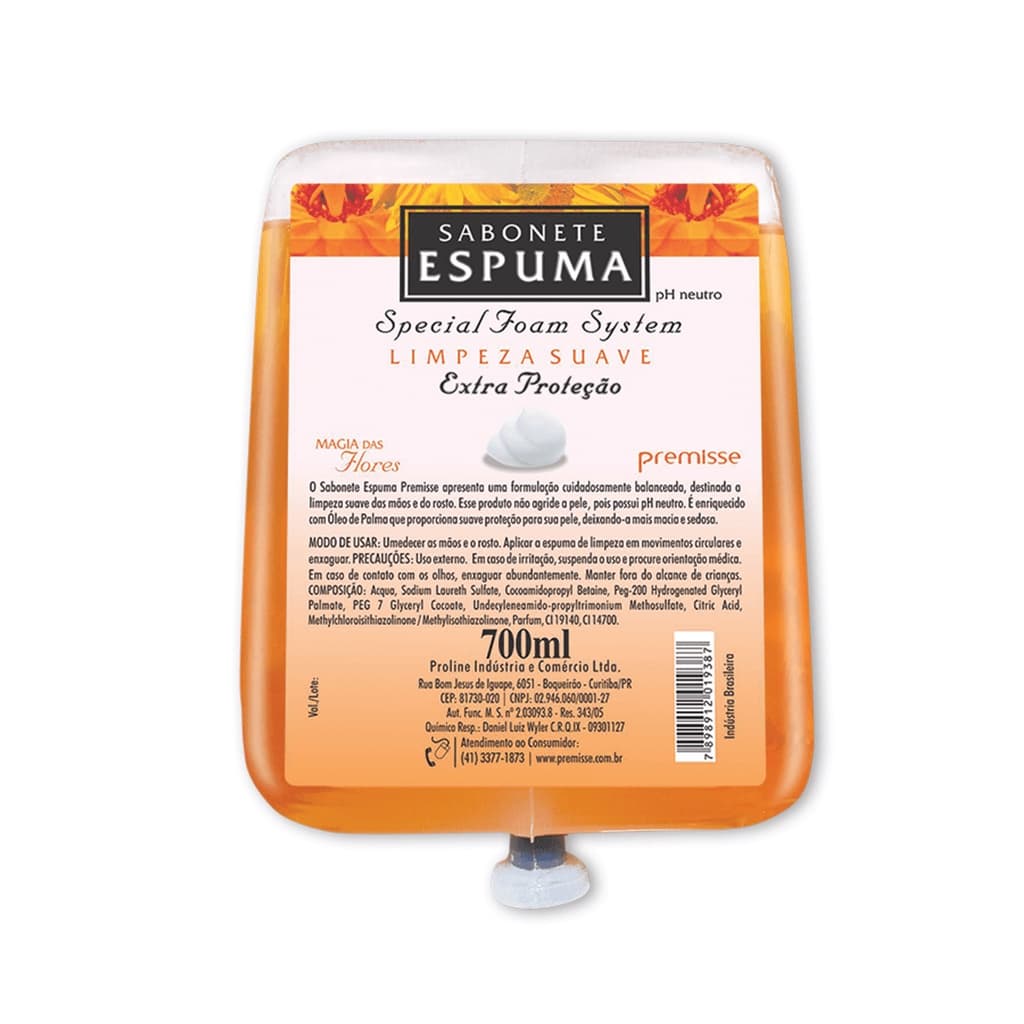 Sabonete Espuma Refil Flores 700ml Premisse