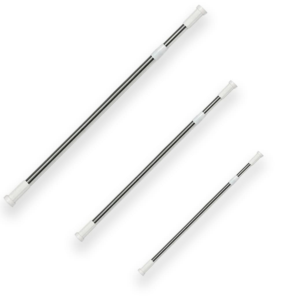 Porta Cortina Multiuso Box Varão Bastão Para Banheiro de Extensível Universal Ajustável