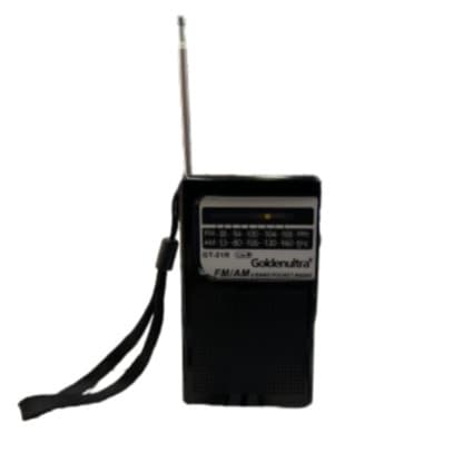 Rádio Portátil De Bolso AM FM A Bateria Recarregavel GT-21R