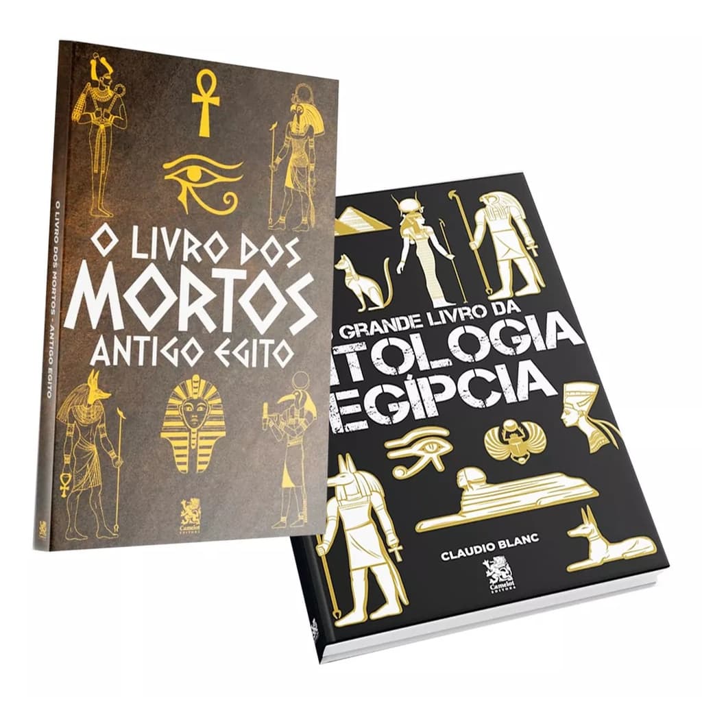 Kit C/2 Livros - O Livro dos Mortos do Antigo Egito e O Grande Livro da Mitologia Egipcia