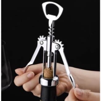 Saca Rolha Abridor De Garrafas Vinho Plastico KL10013