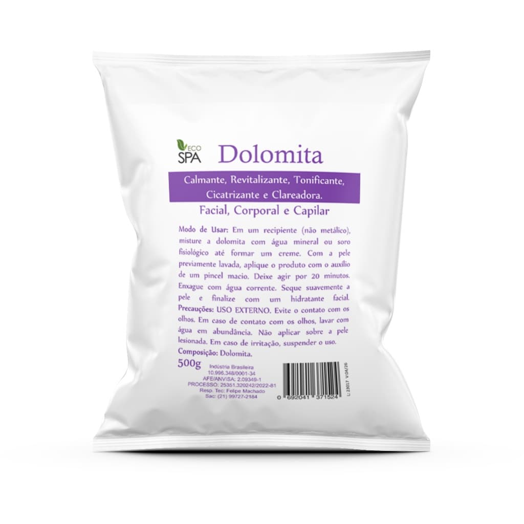 Dolomita em pó Pura - para Skin Care Clareadora manchas cravo e