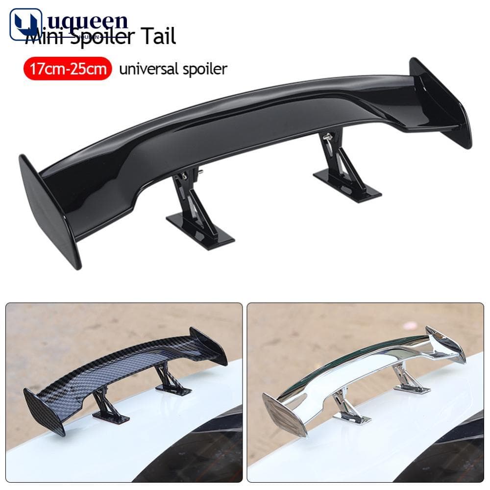 UQUEEN Universal Carro Mini Asa De Fibra De Carbono Modelo Auto Spoiler Decoração Acessórios Para Carros L9O1