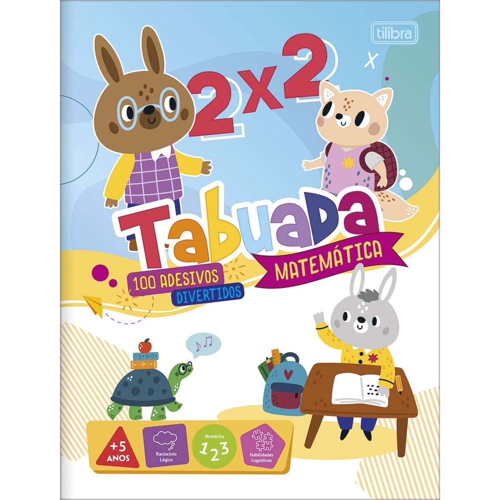 Livro Cartilha De Alfabetização Tabuada 8fls Tilibra