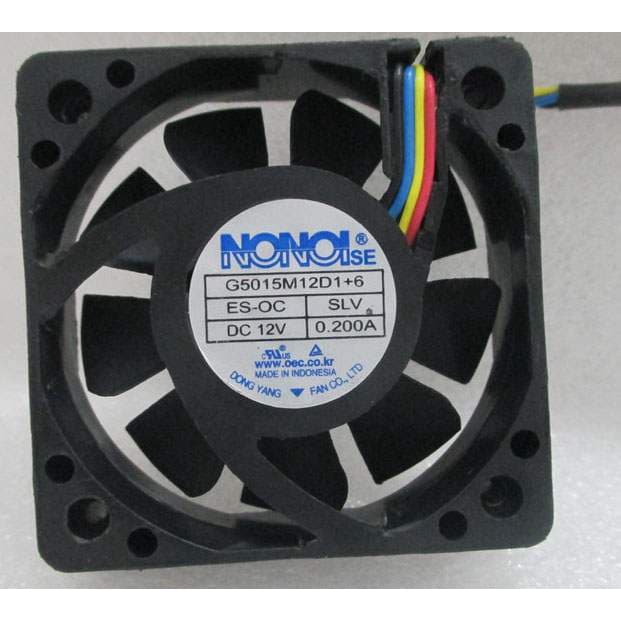 NONOISE G5015M12D1 + 6 12V 0.200A Ventilador de resfriamento de áudio para carro 5015