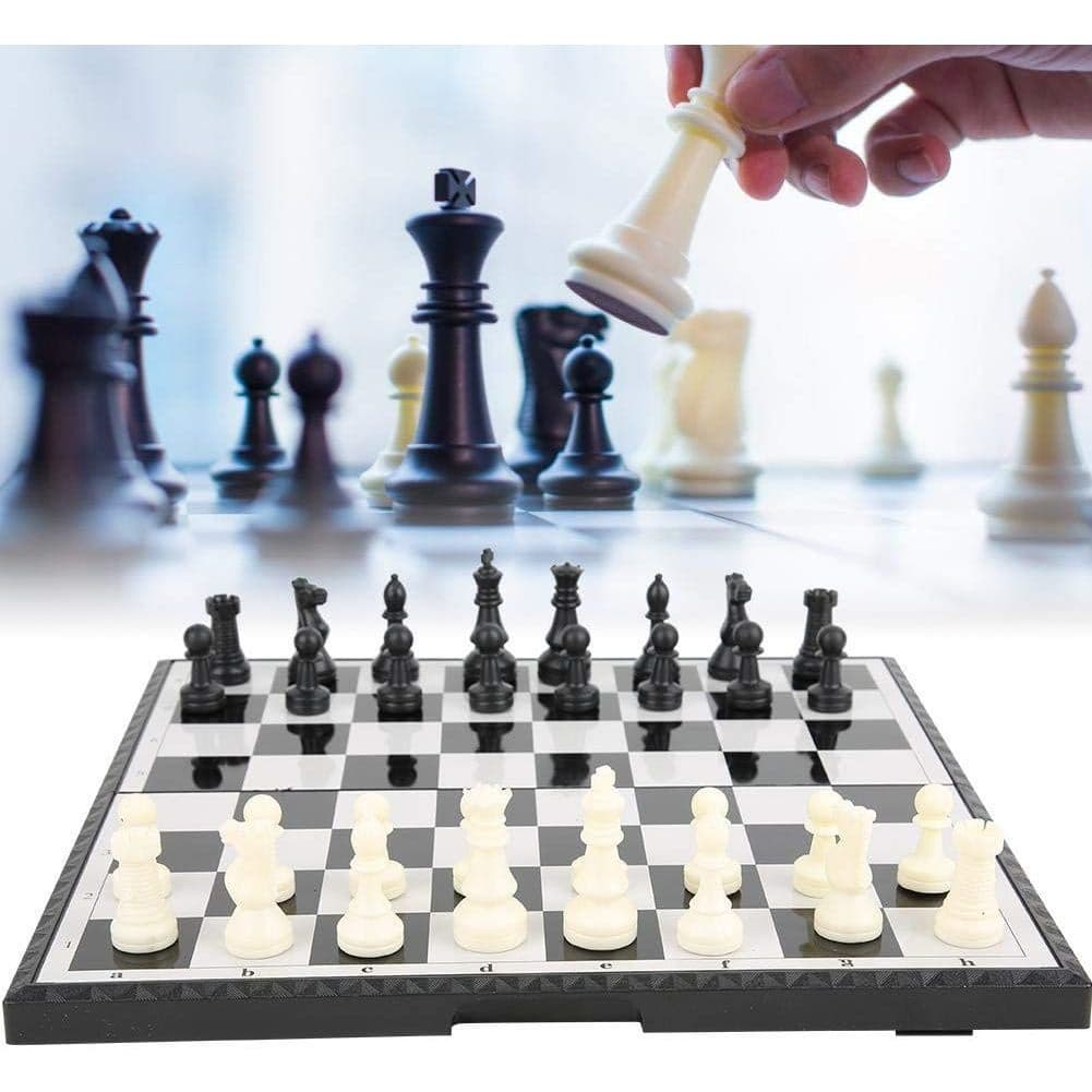 de Tabuleiro xadrez com peças de xadrez magnéticas portátil