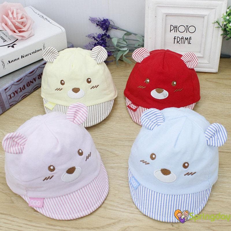 Bonés De Beisebol Infantil Bebê Para Meninos E Meninas , Chapéu De Sol Casual Fofo De Urso Com Orelhas