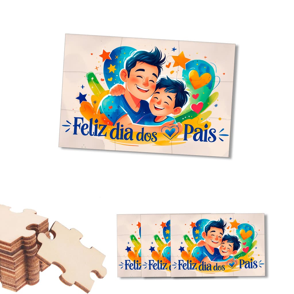 Jogo Quebra CABEÇAS Personalizado Dia dos PAIS