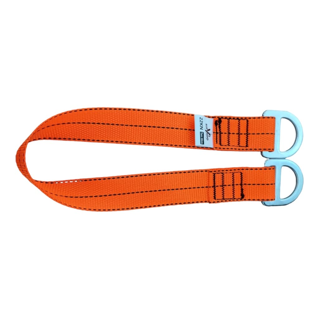 Fita de Ancoragem c/ Argola D em aço, comprimento 80cm e Resistência de 22 kn