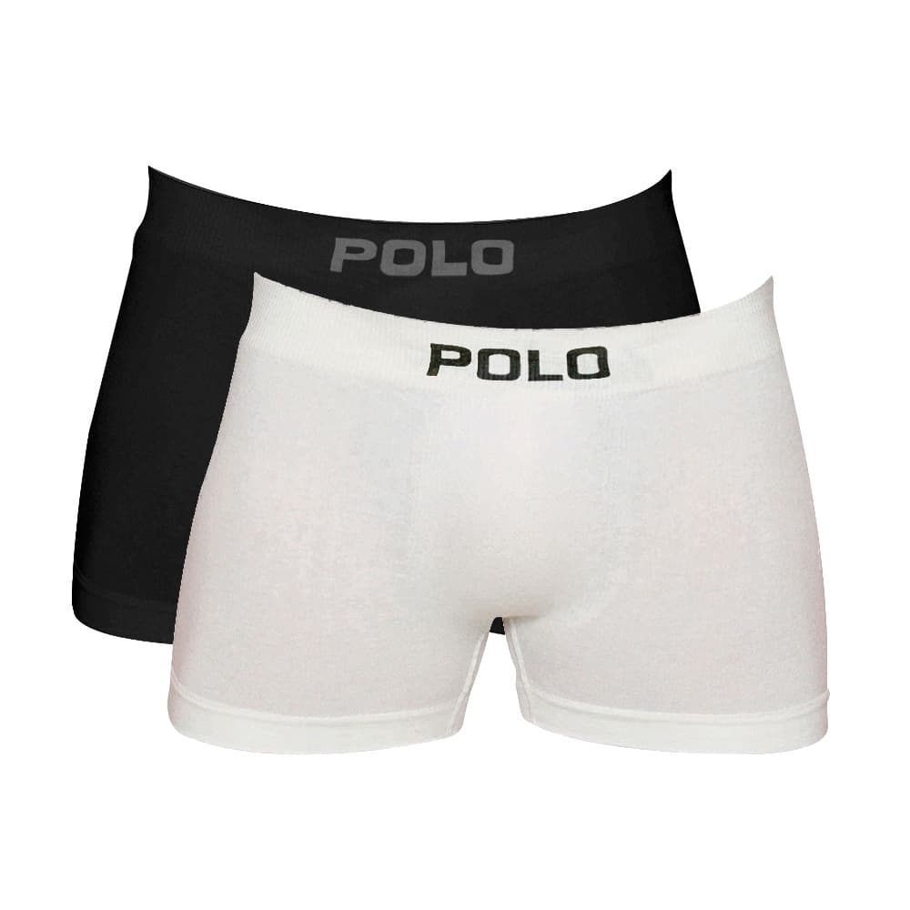 Kit 2 Cuecas Polo 781 Algodão Boxer Sem Costura - Sortido