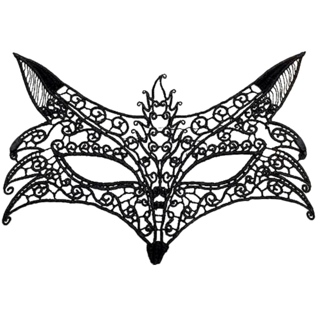 Máscara de Renda Feminina Raposa Animal Carnaval Sexy Casal Fantasia Festa Adulto