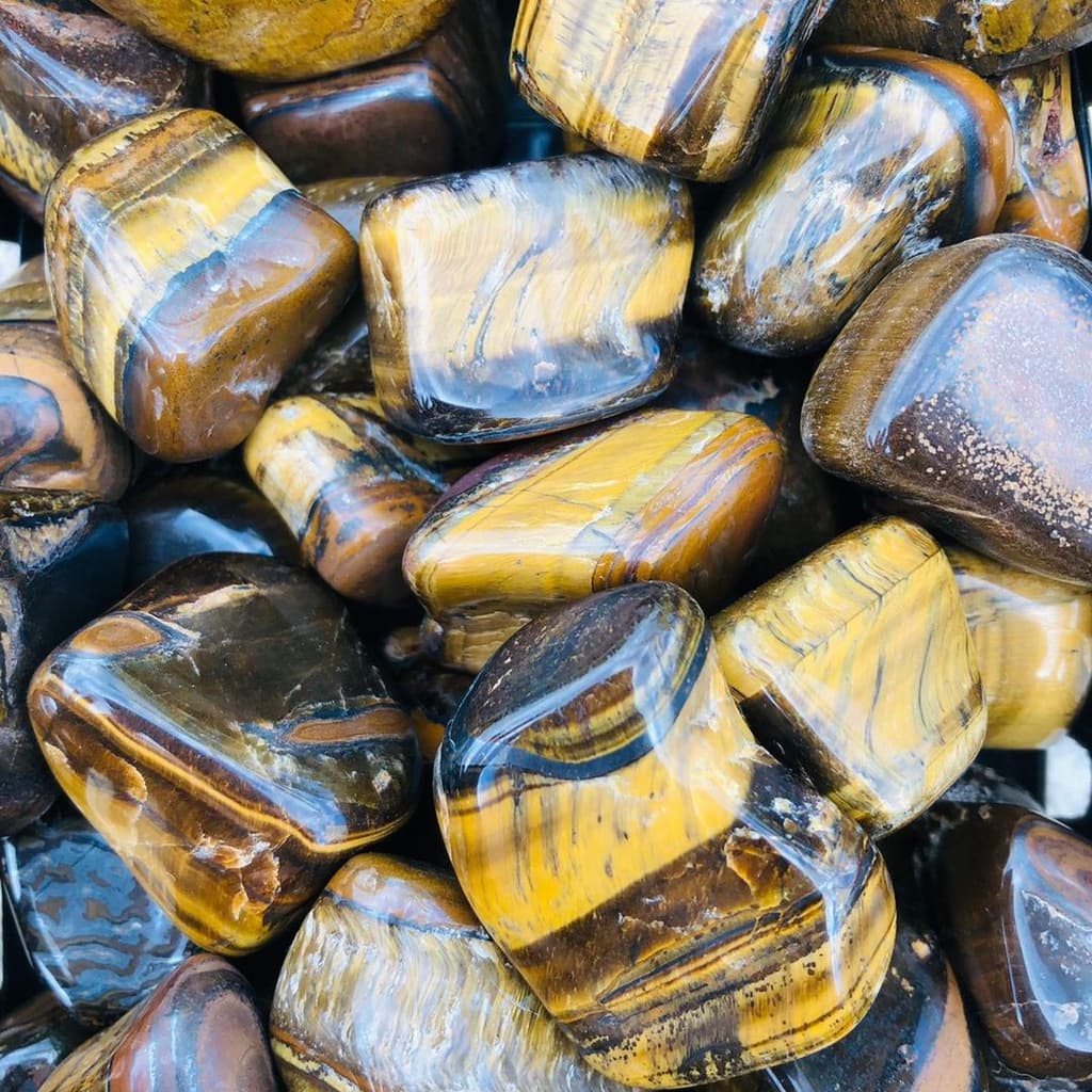 Olho De Tigre Pedra Rolada Cristal Natural