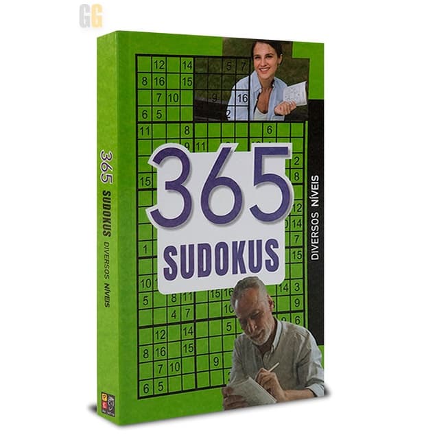 365 Sudokus | Diversos Níveis (fácil, médio e difícil)