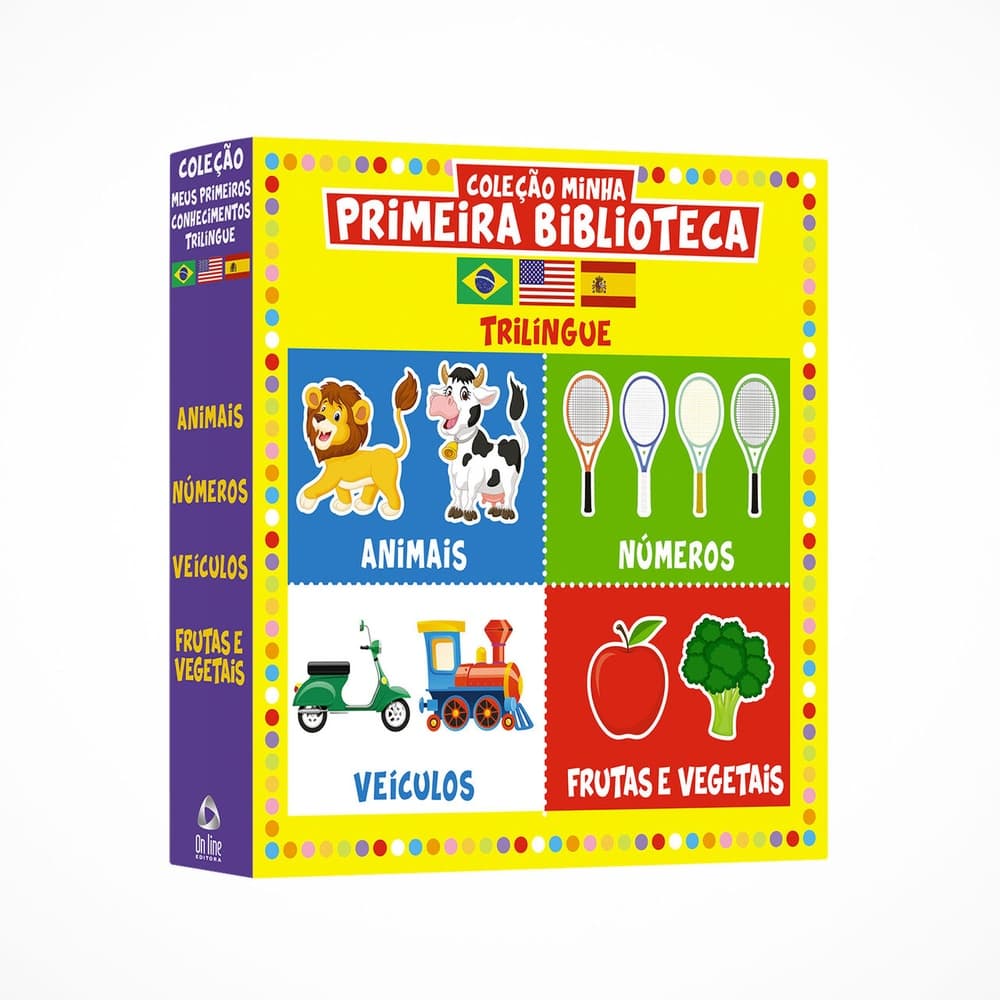 Coleção Minha Primeira Biblioteca Trilíngue - Box com 4 Livros